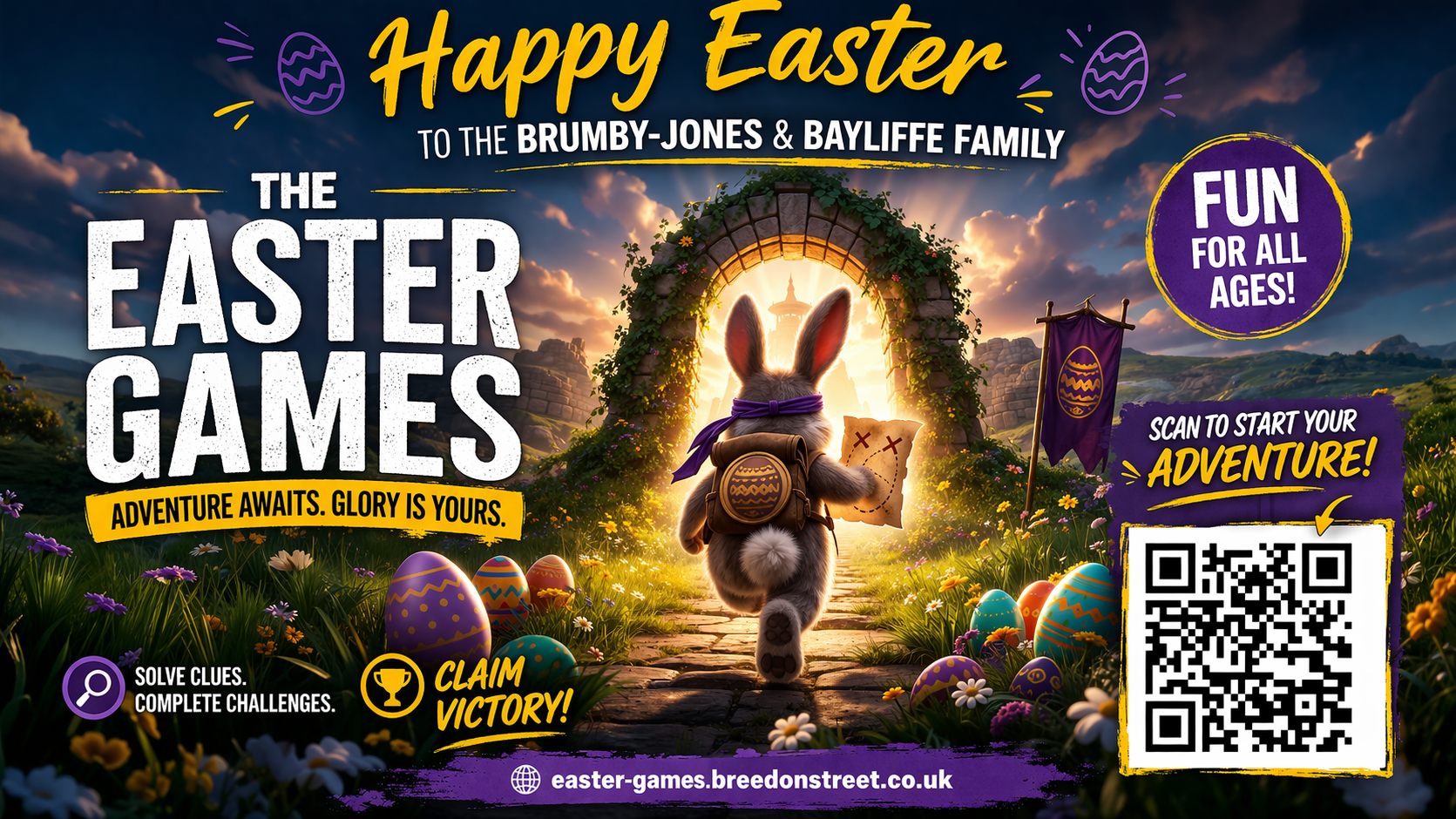 Easter holding page poster